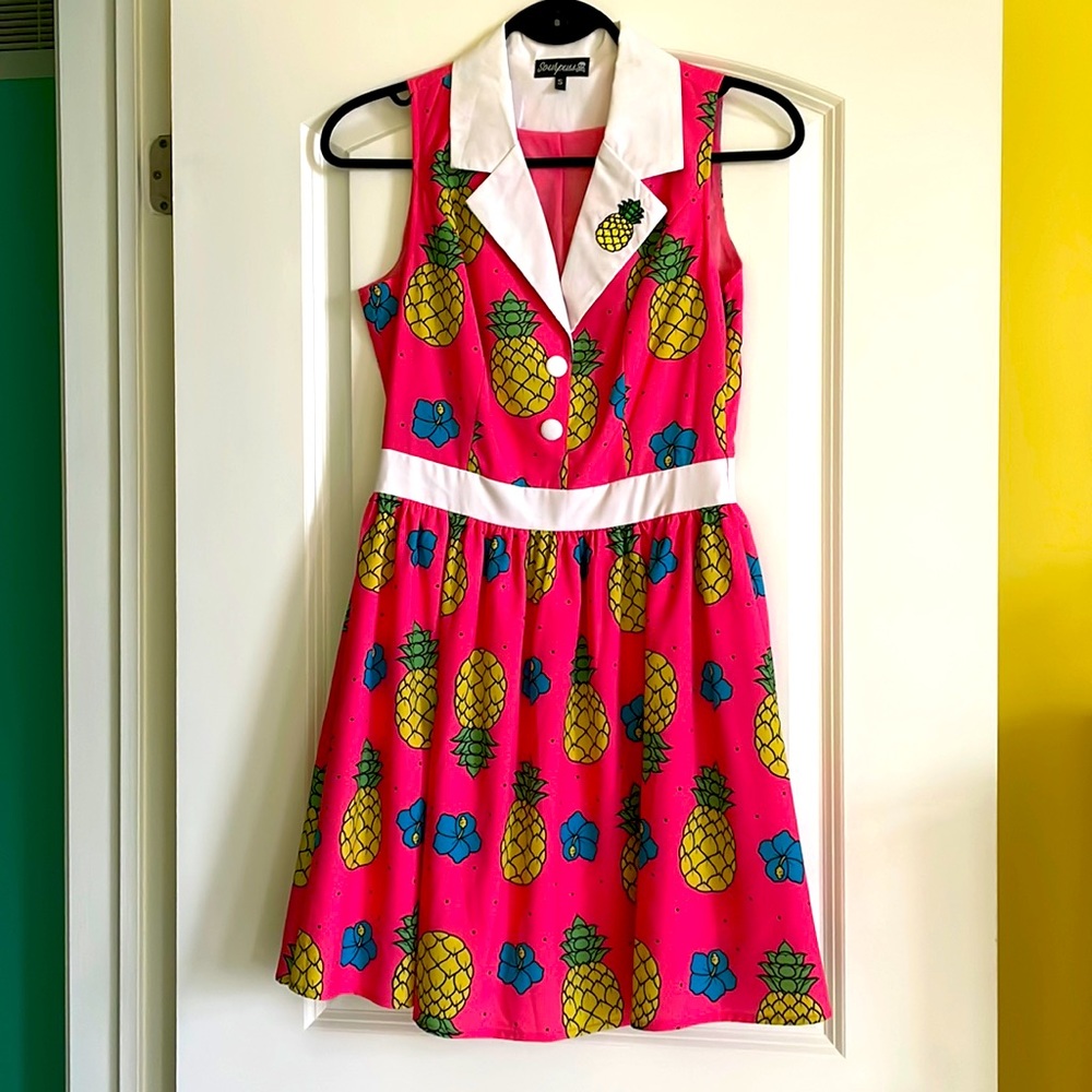 Sourpuss Pina Colada June Dress